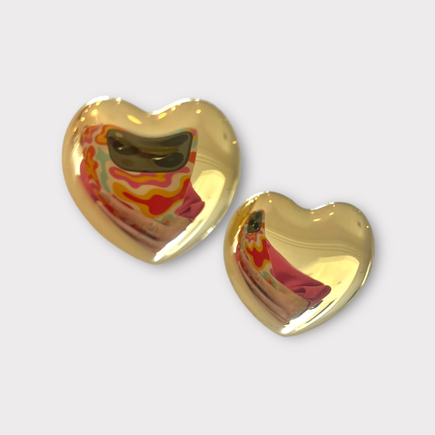 Statement Heart Stud Earrings