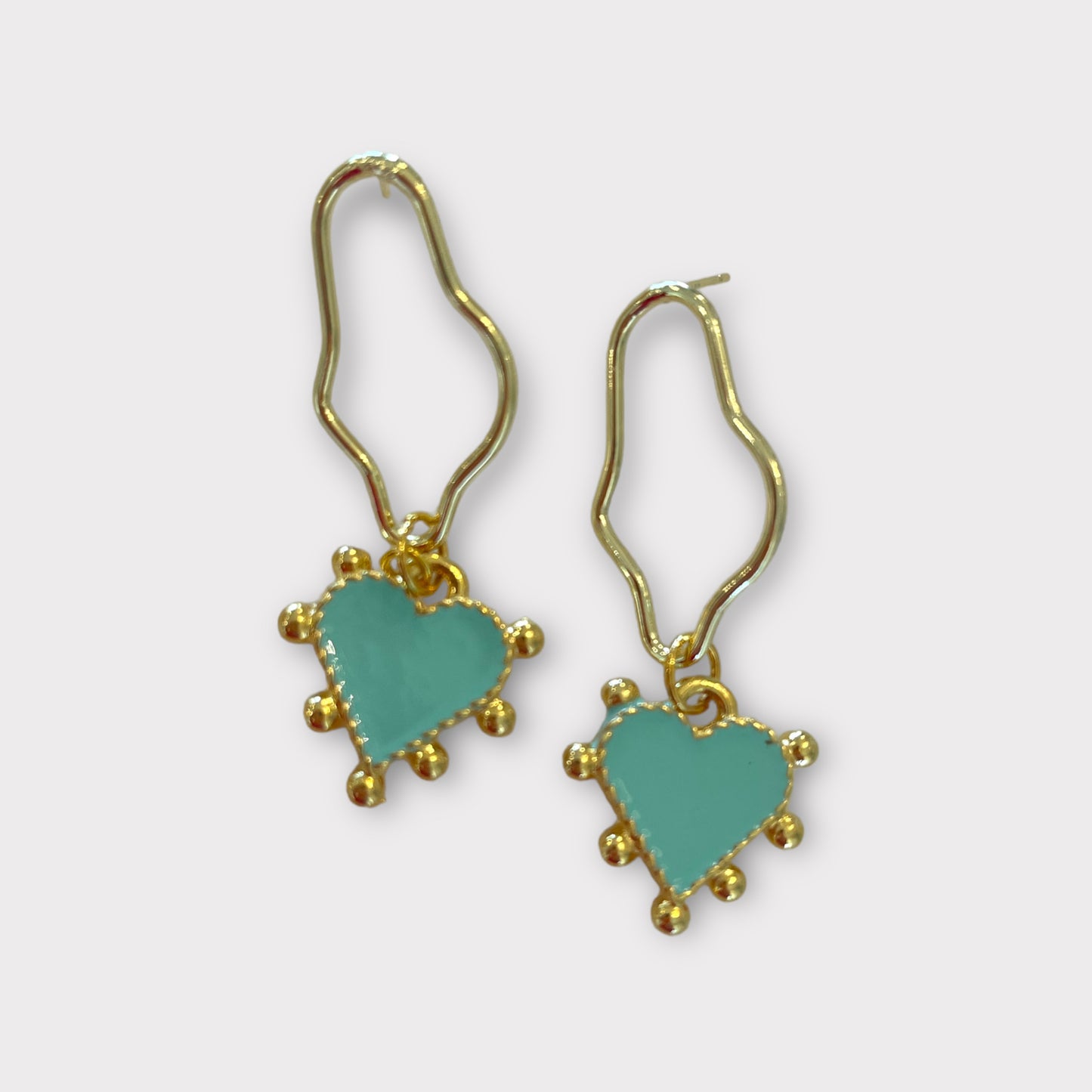 Turquoise Heart Earrings