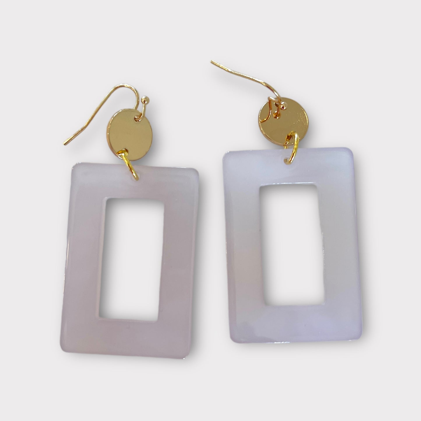 Purple Coin Earrings