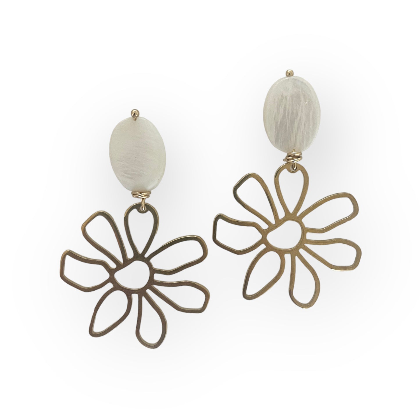 Flower Pearl Earrings