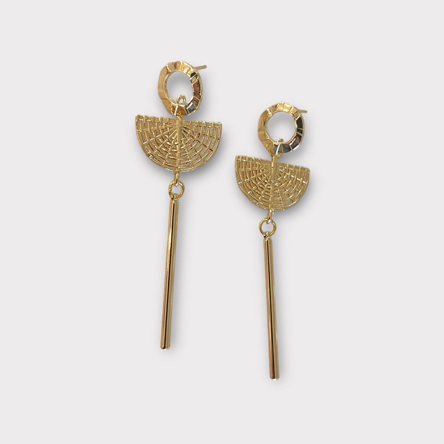 Gold Mesh Earrings