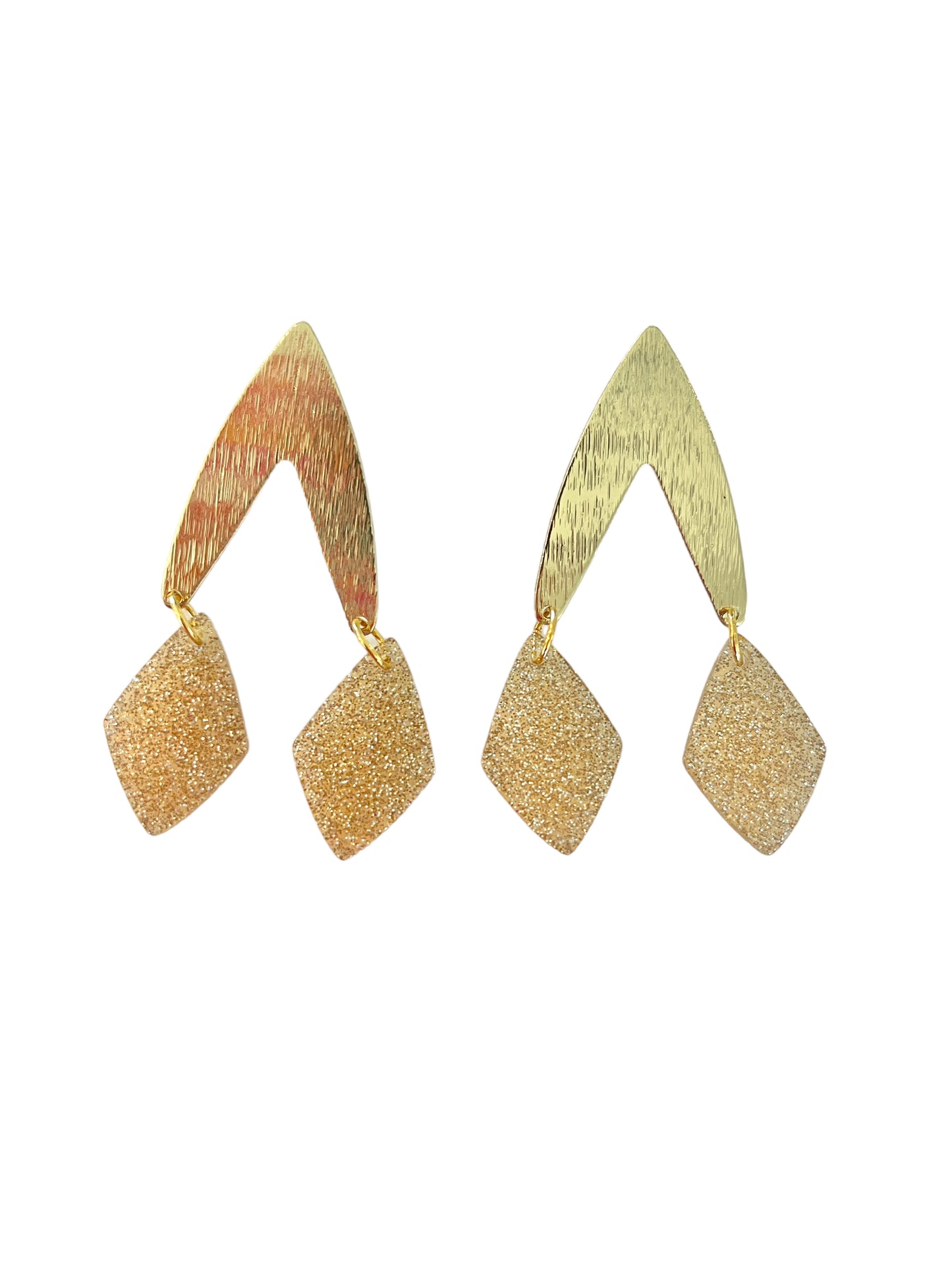 Shimmer V earrings