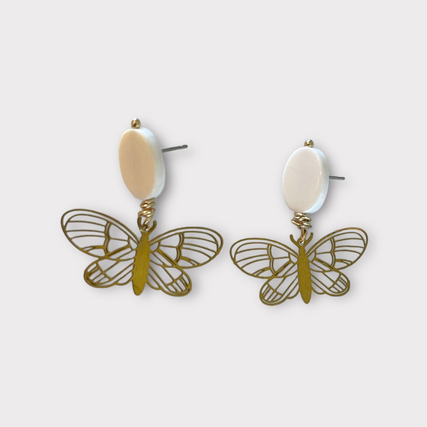 Pearl Dragonfly Earrings