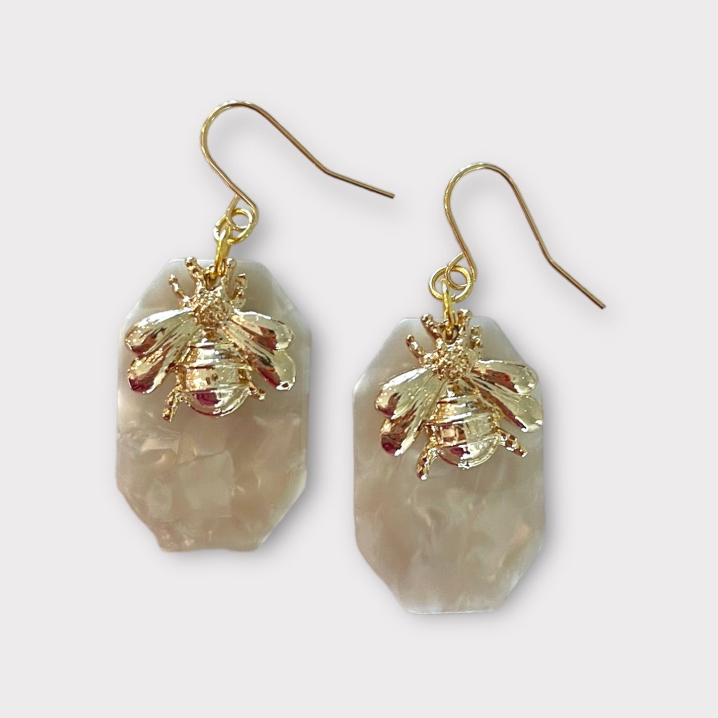 Bee resin earrings