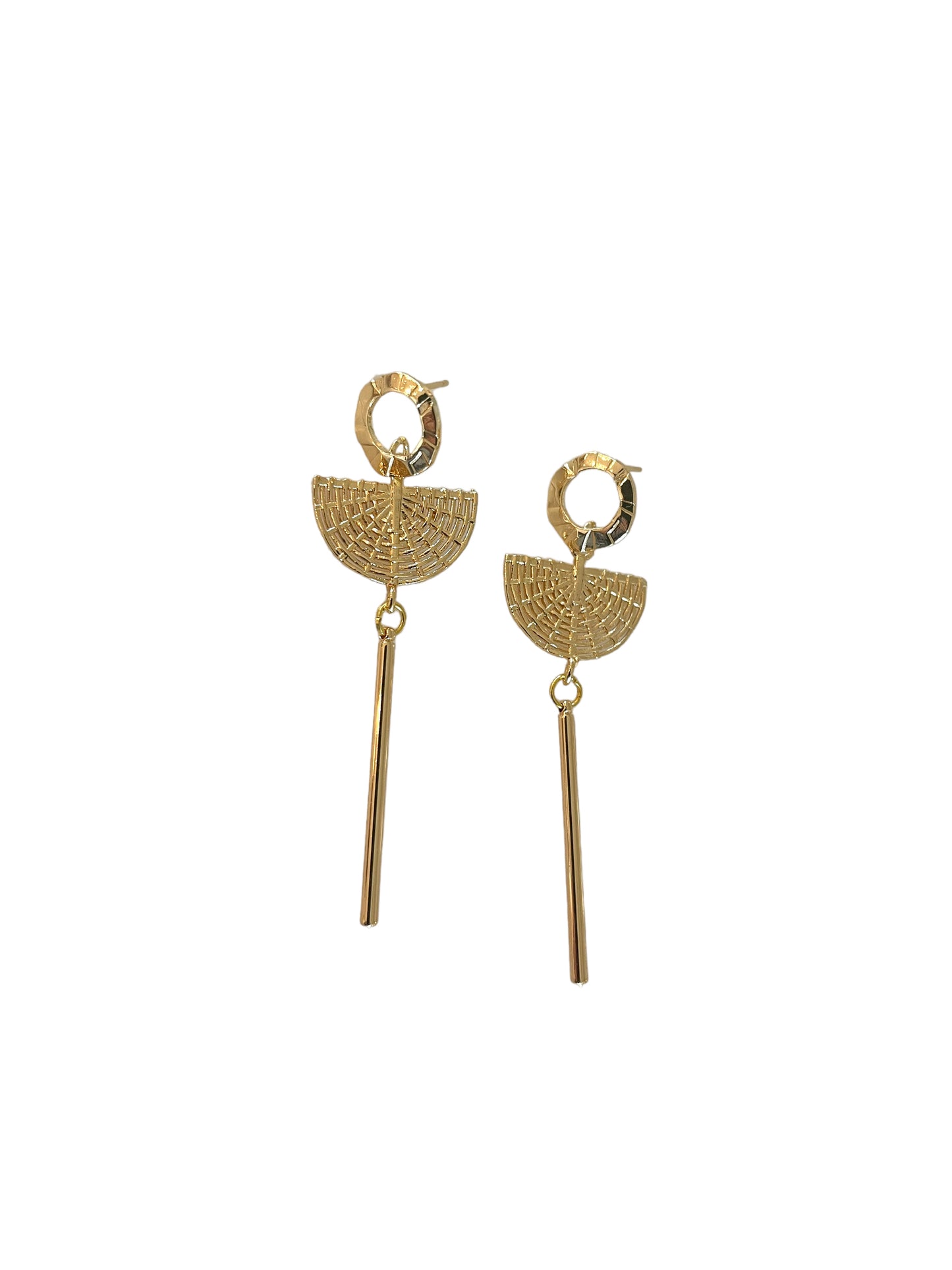 Gold Mesh Earrings
