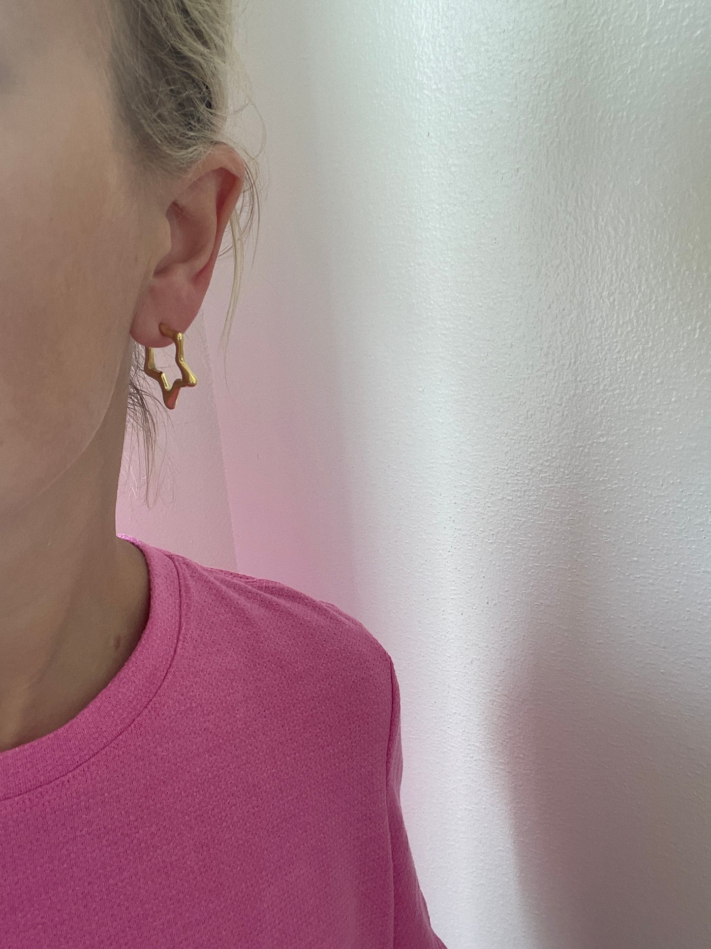 Mini Star Hoop Earrings