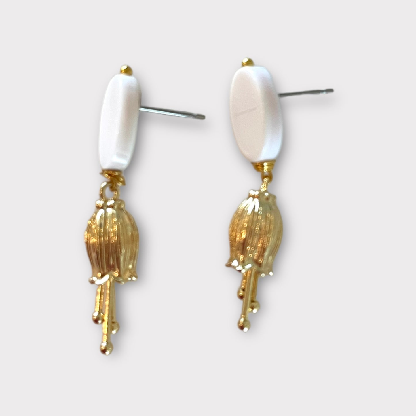 Pearl Tulip Earrings