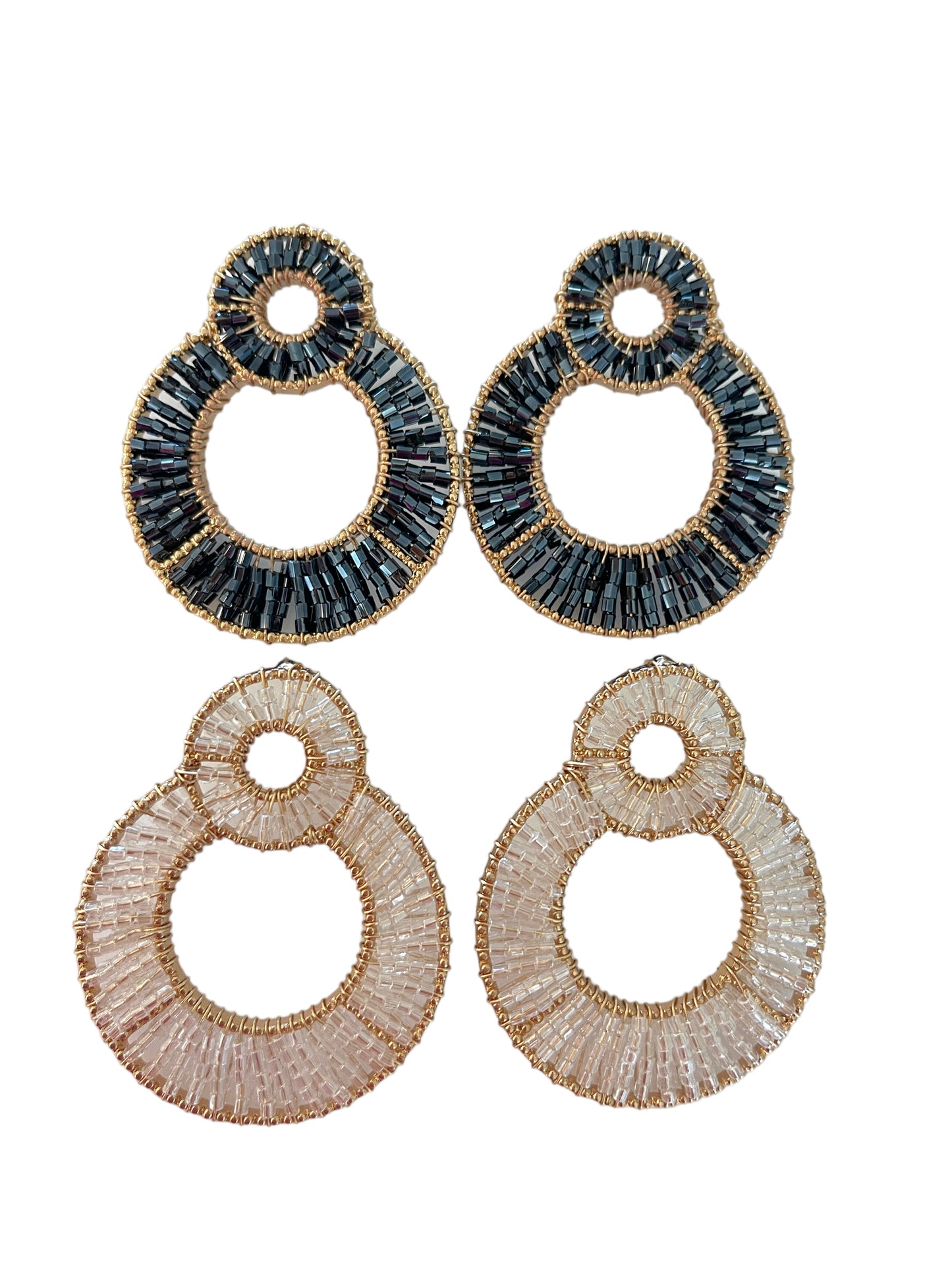 Seed bead earrings