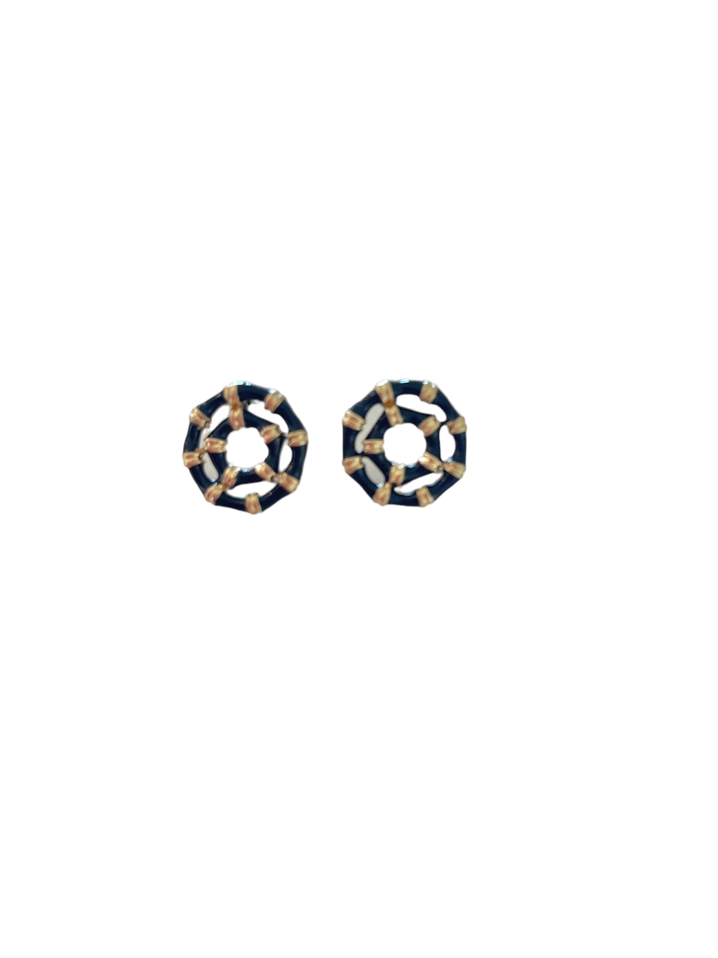 Bamboo studs - black