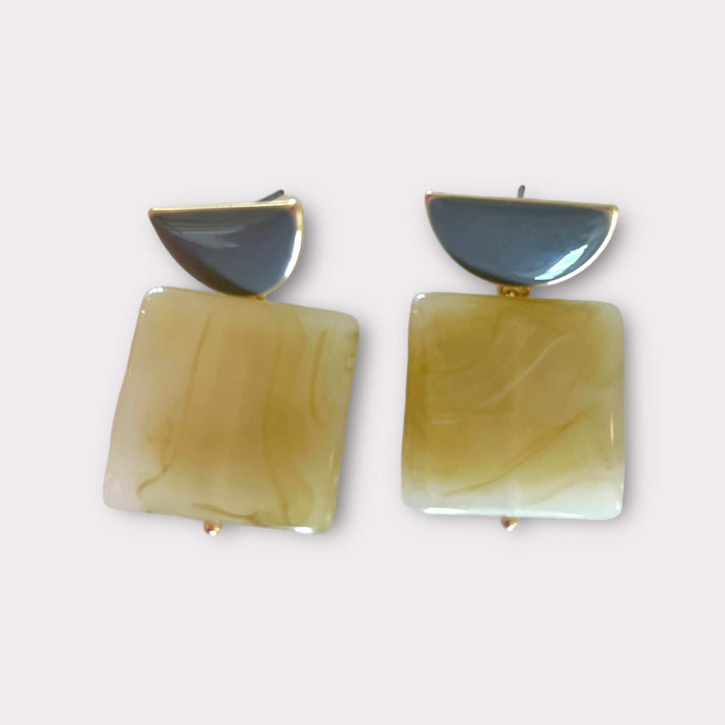 Half Moon Chartreuse Earrings