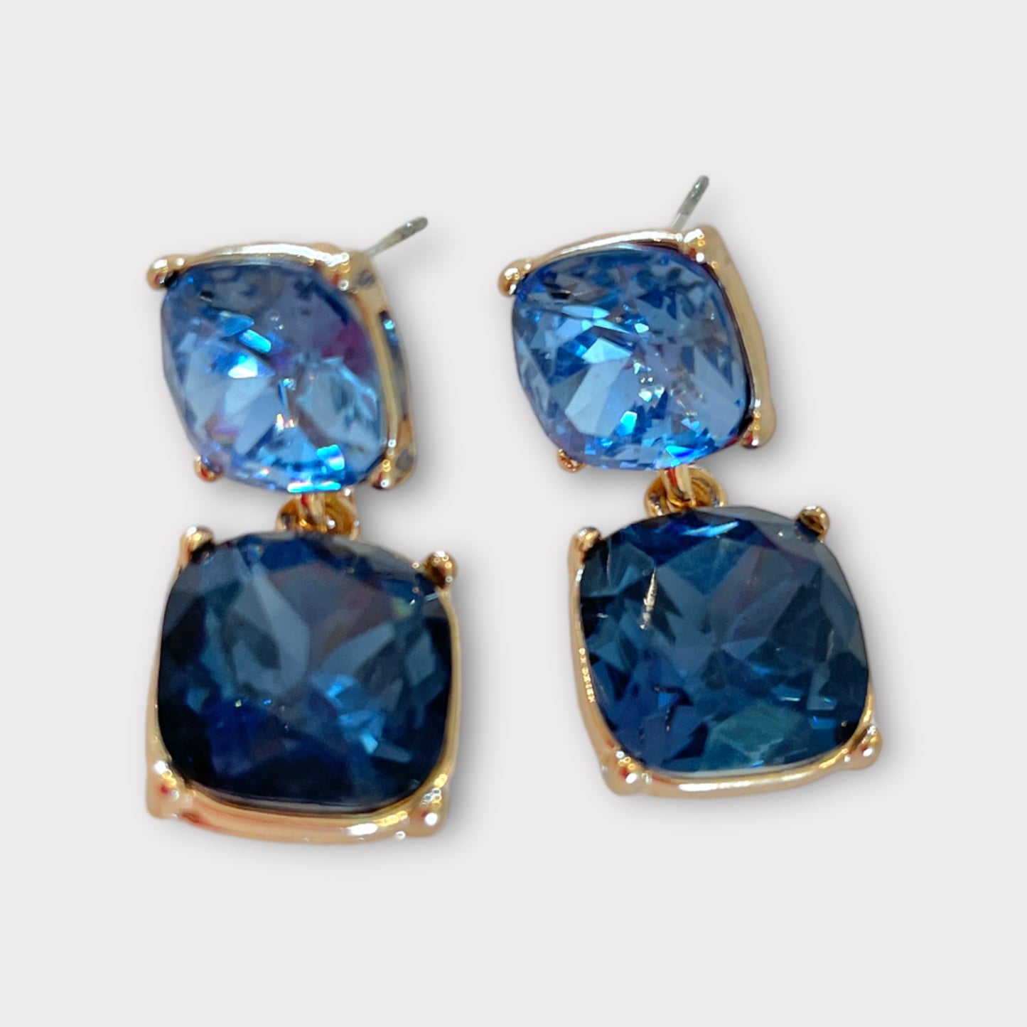 Jewel earrings - blue