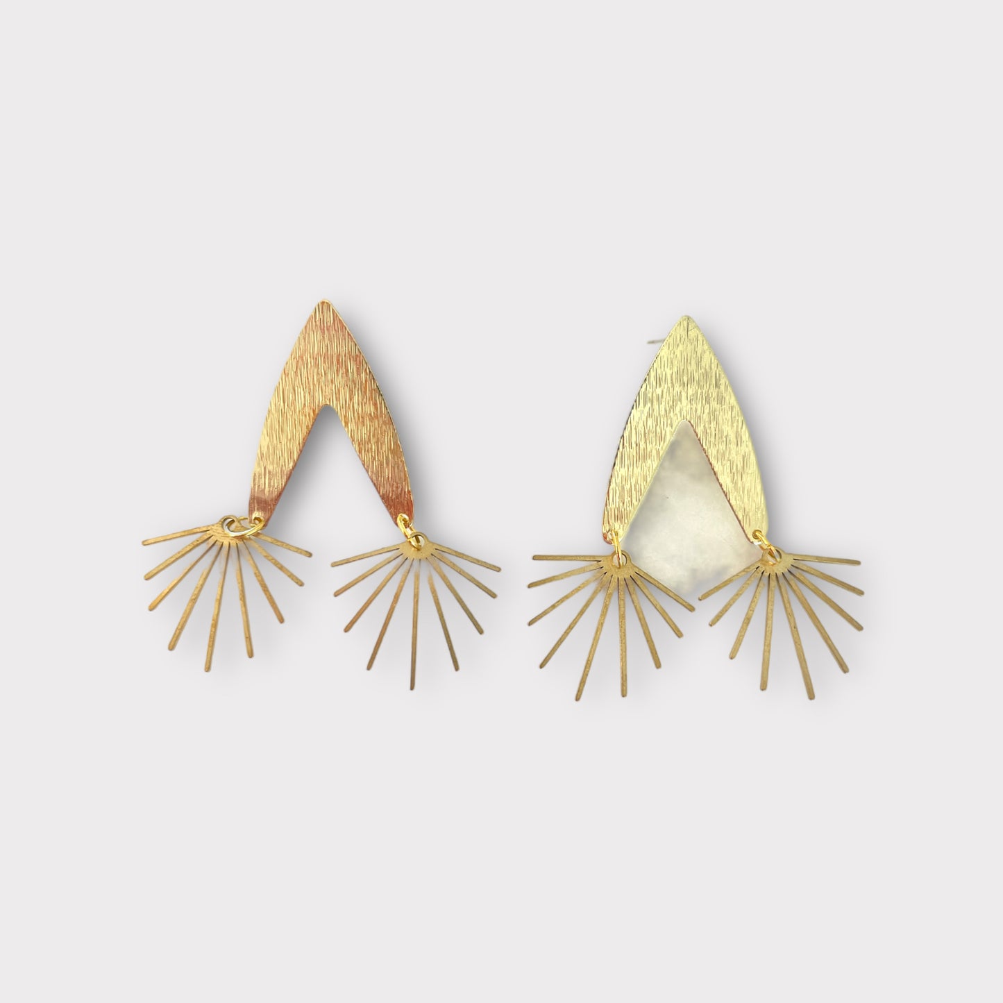 V shape spiked earrings