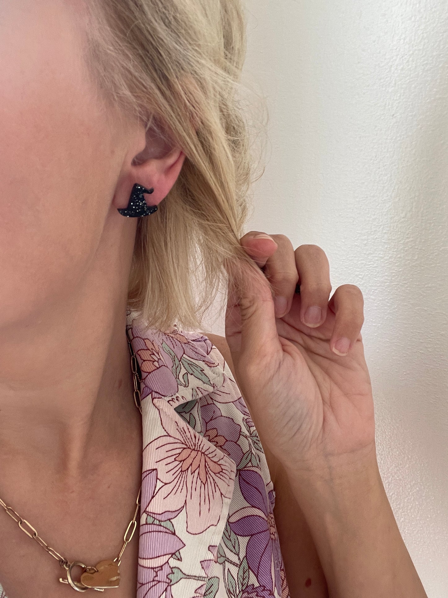 Witch Hat Stud Earrings