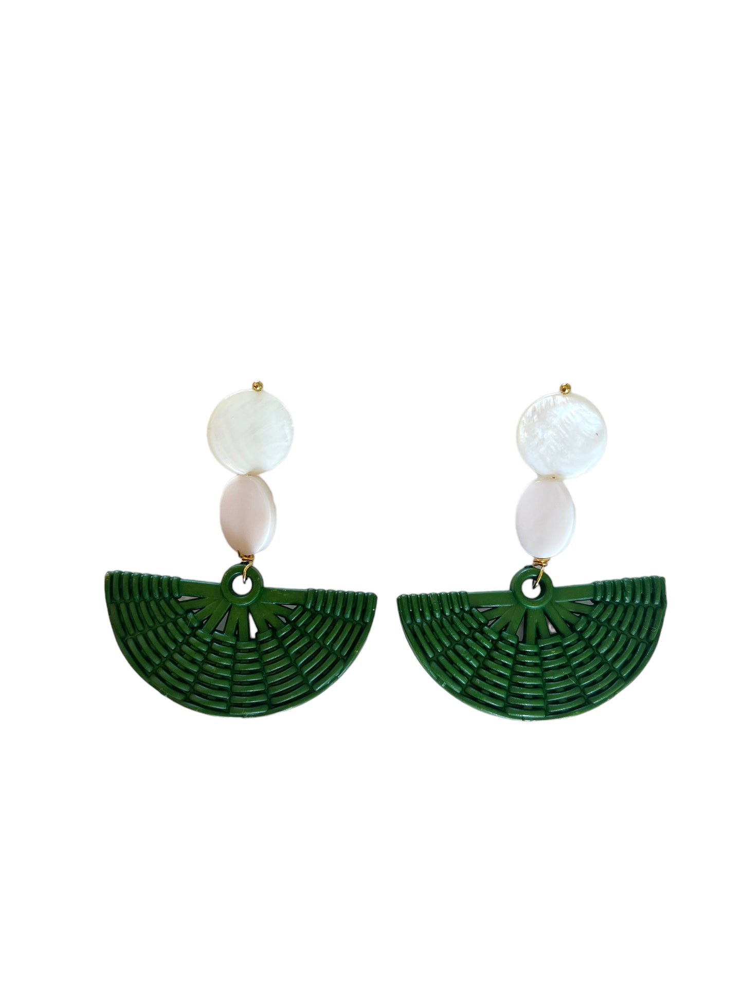 Pearl Basket Earrings