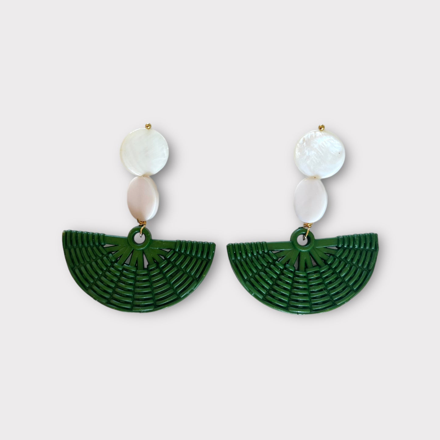 Pearl Basket Earrings