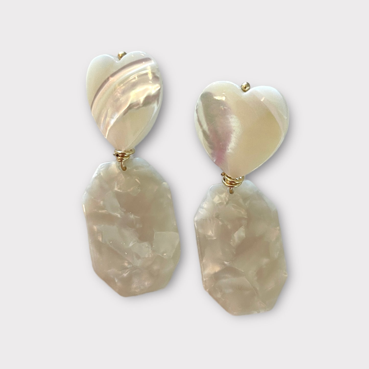 Heart Resin Earrings