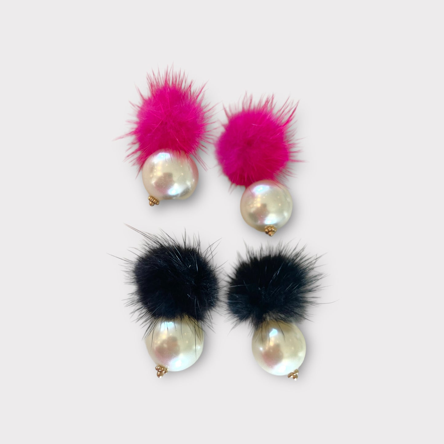 Fur Pearl Earrings