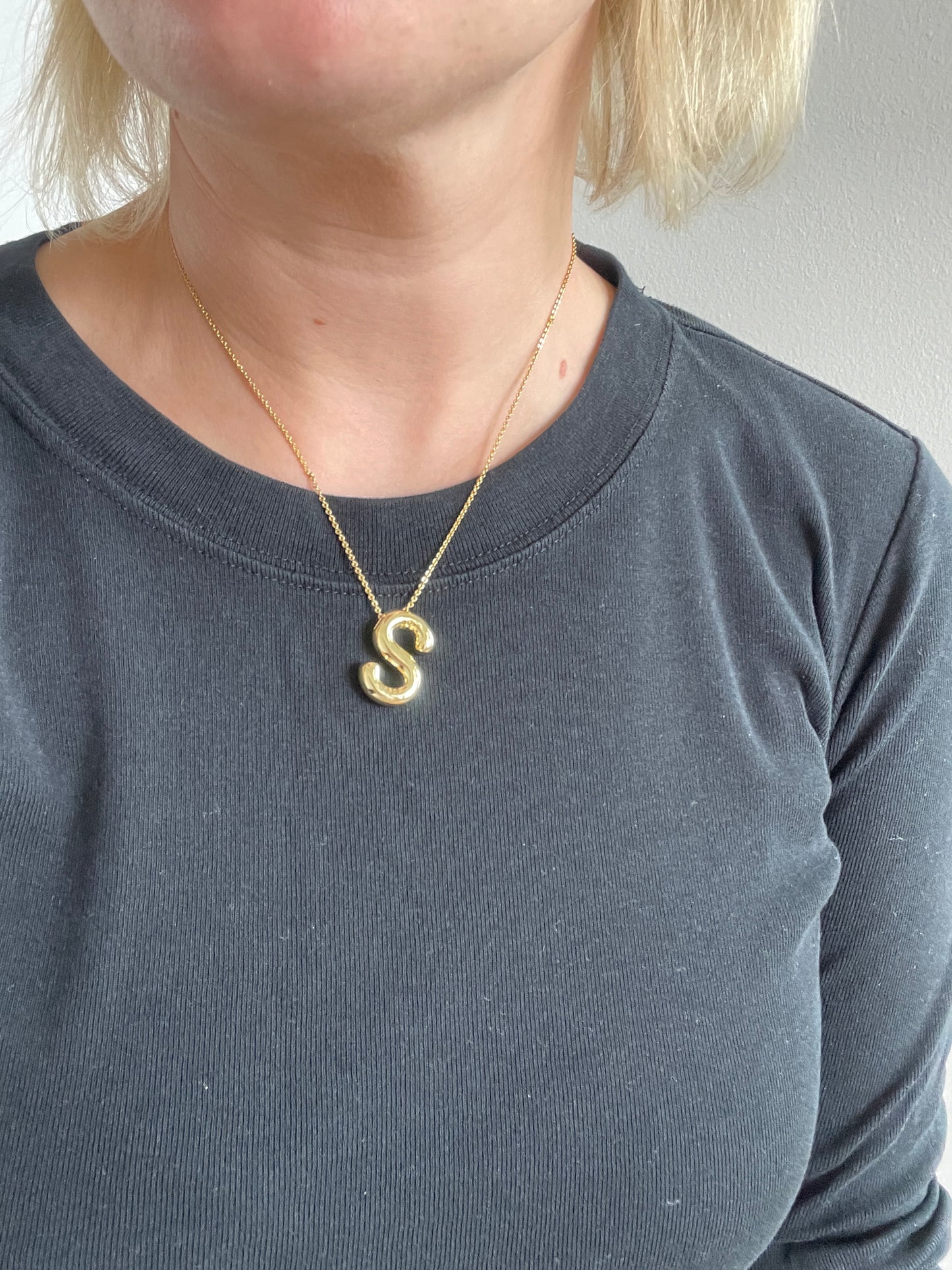 Balloon Initial Necklaces