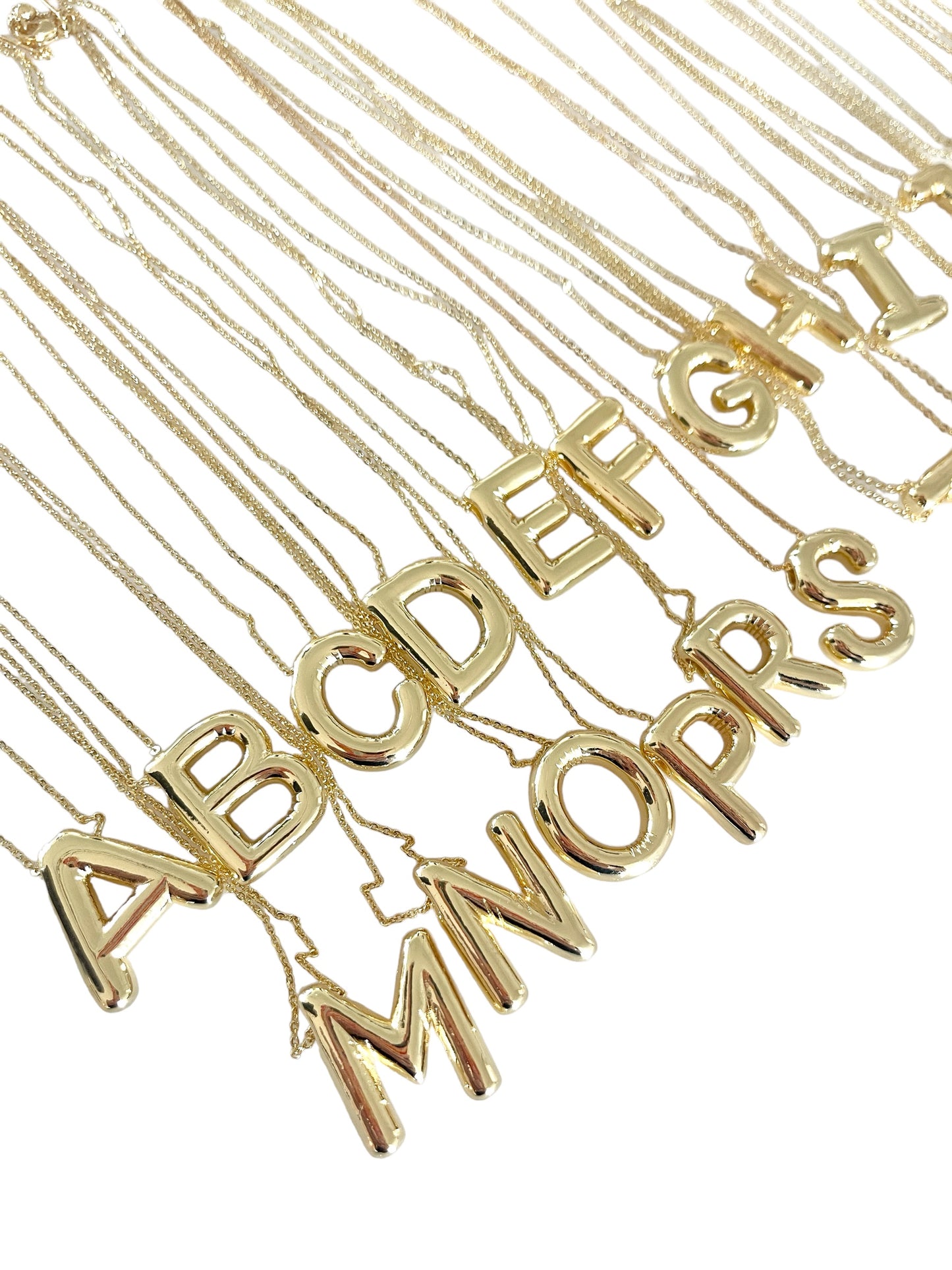 Balloon Initial Necklaces
