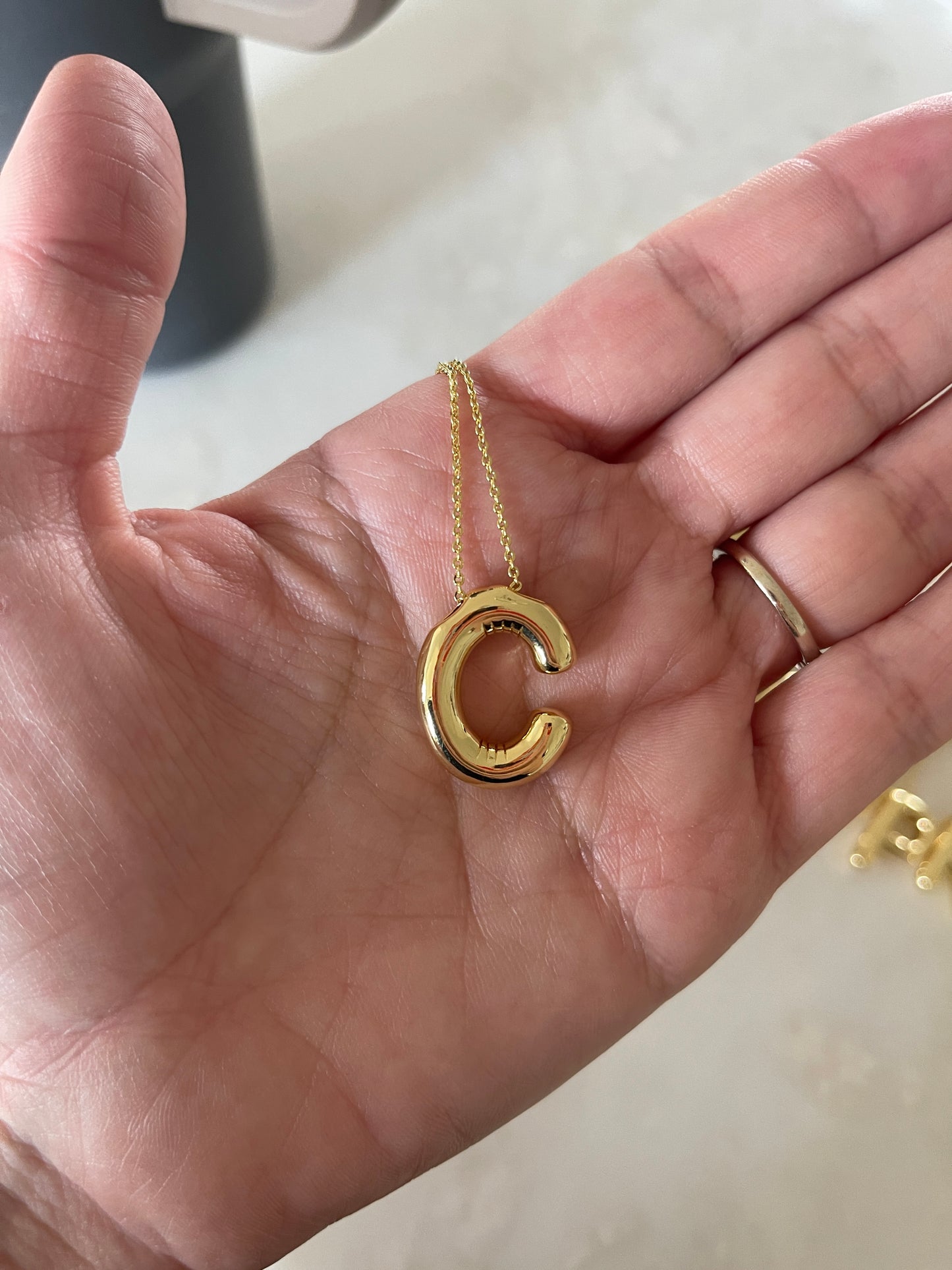 Balloon Initial Necklaces