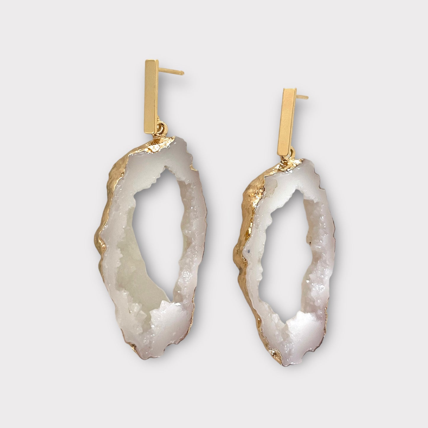 Druzy Neutral Earrings