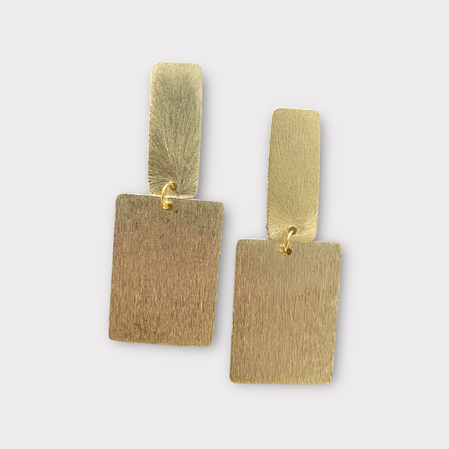 Gold Stamping Earrings