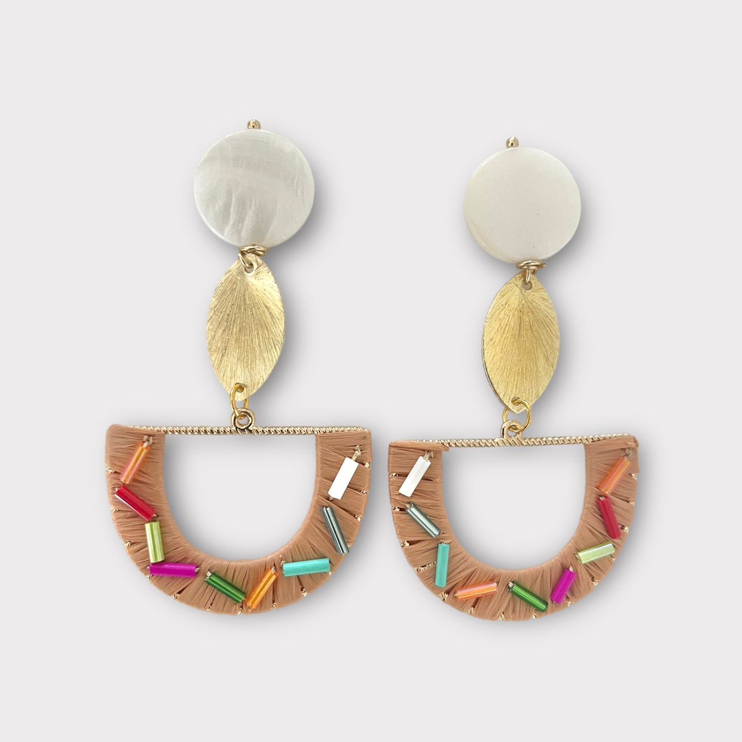 Sprinkle Earrings - Tan
