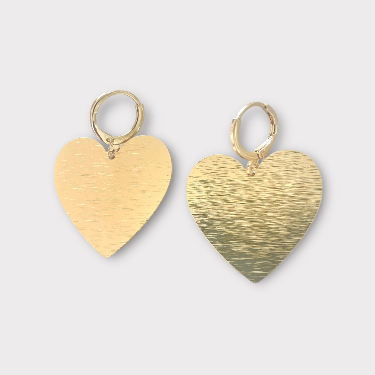 Heart Huggie Earrings