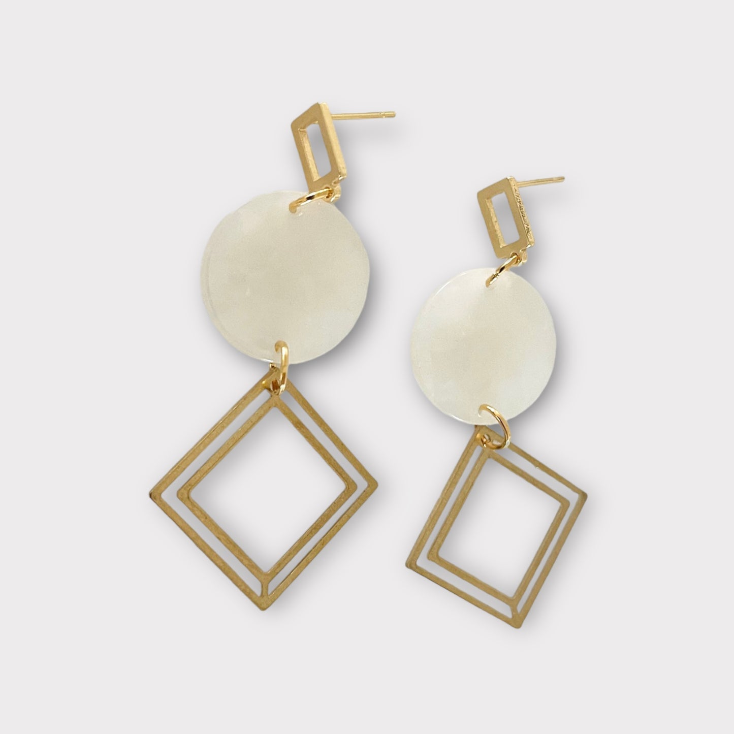 Diamond Shell Earrings