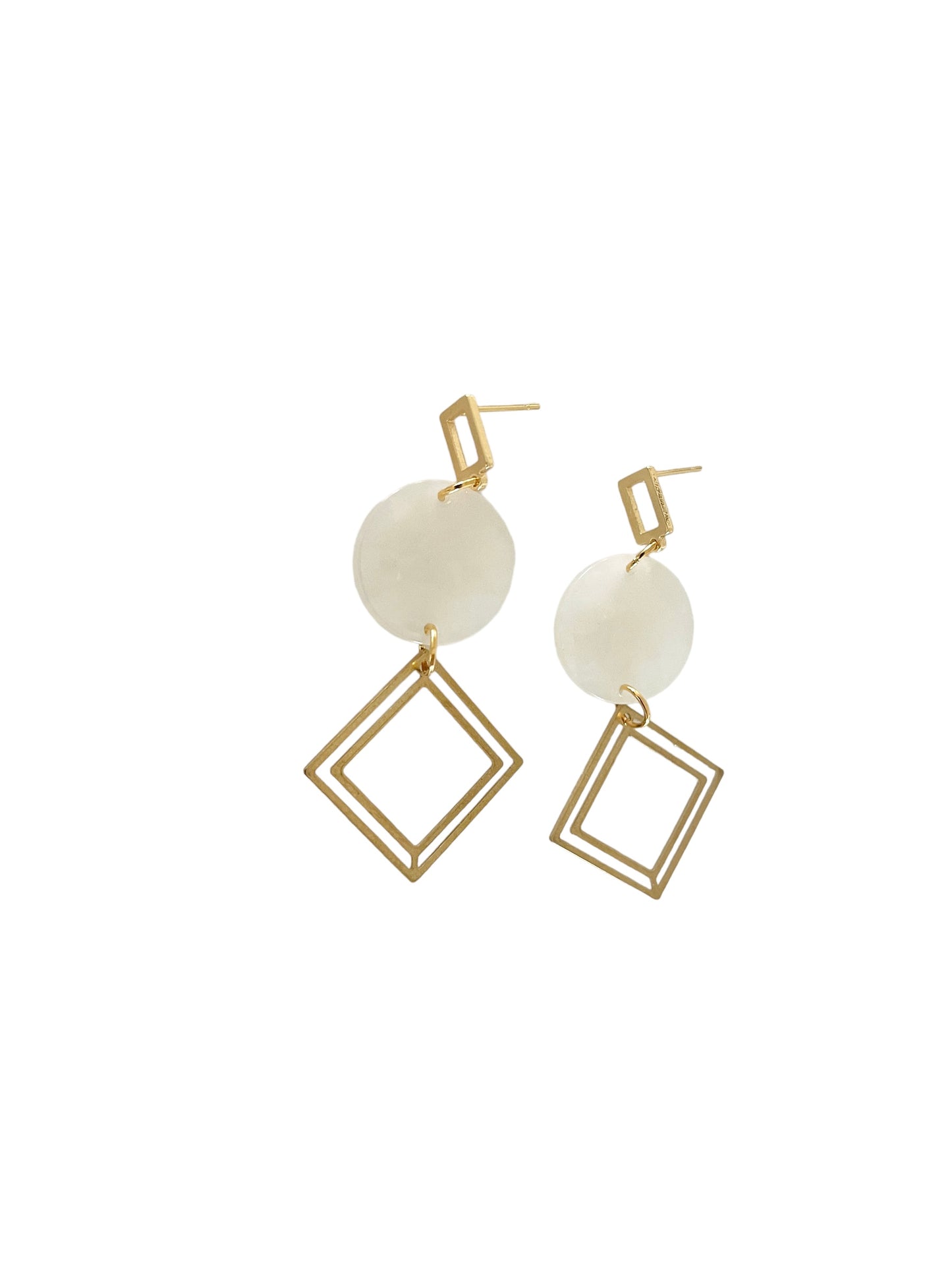 Diamond Shell Earrings