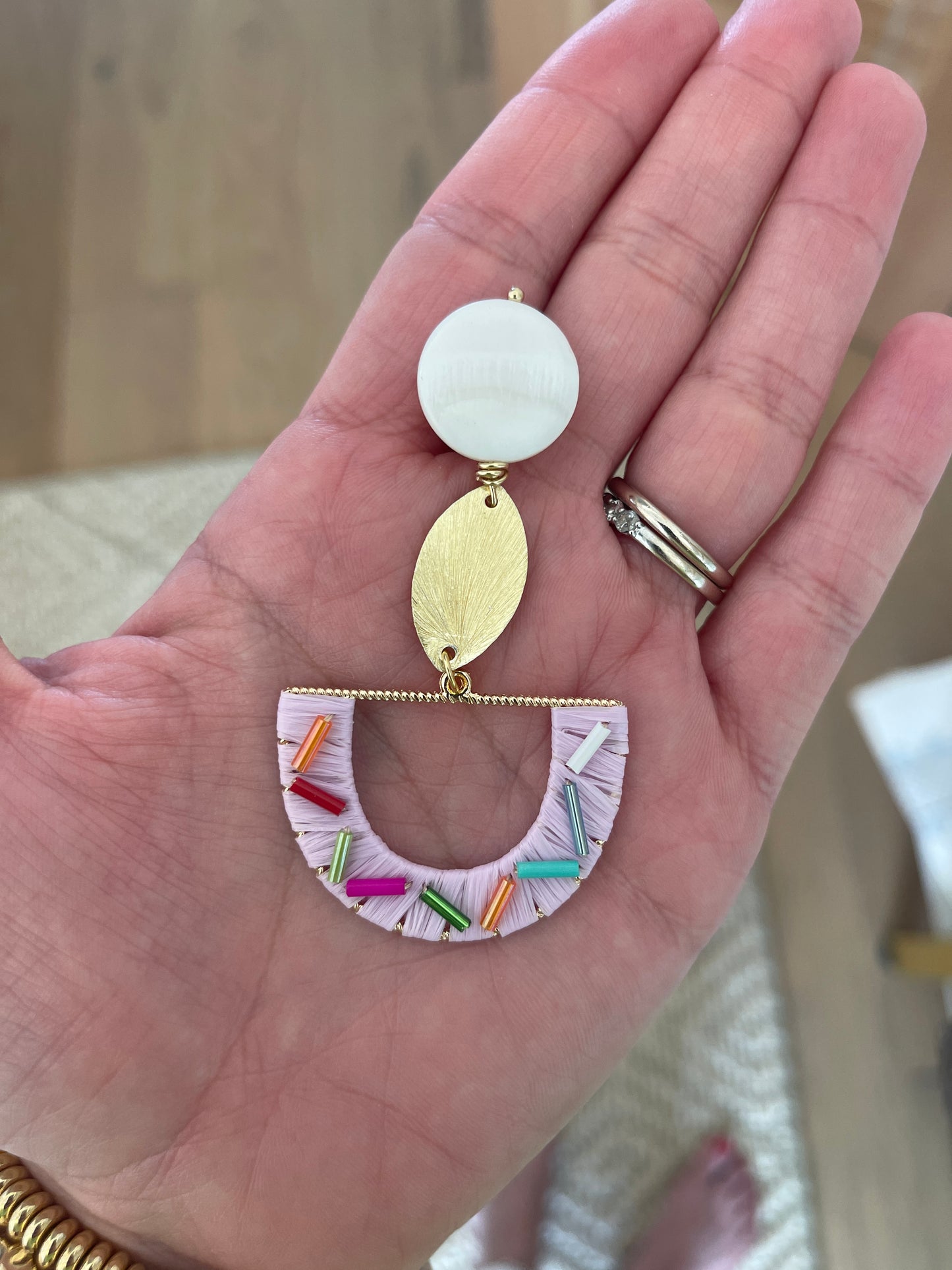 Sprinkle Earrings - Tan