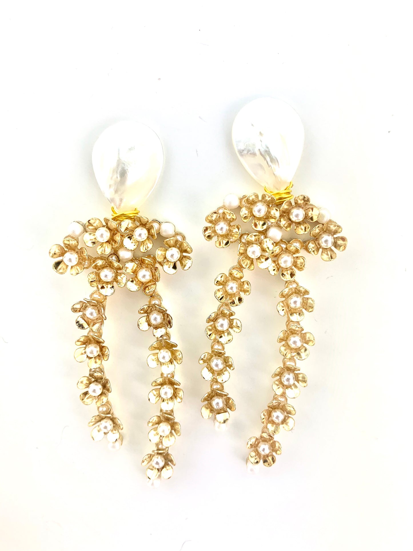 Pearl Bow Earrings