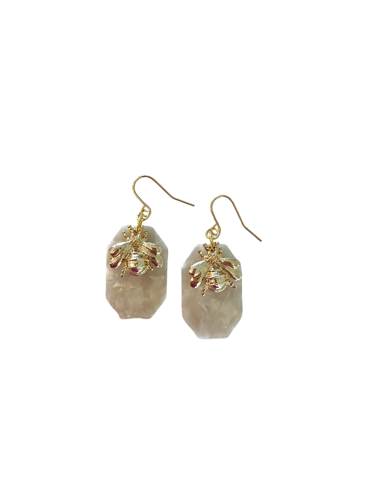 Bee resin earrings