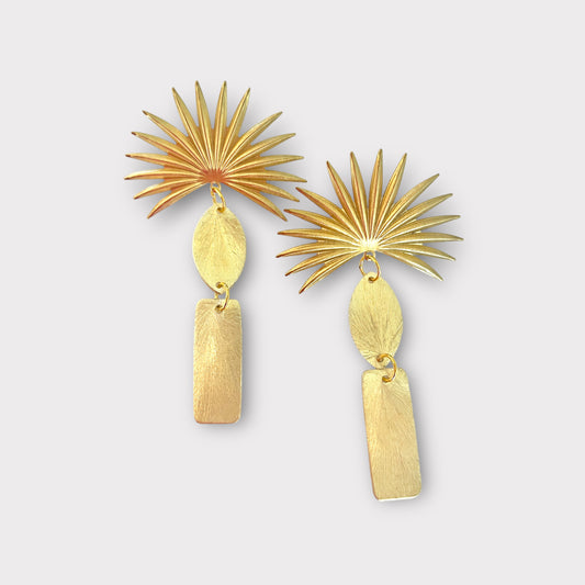 Palm Fan Earrings