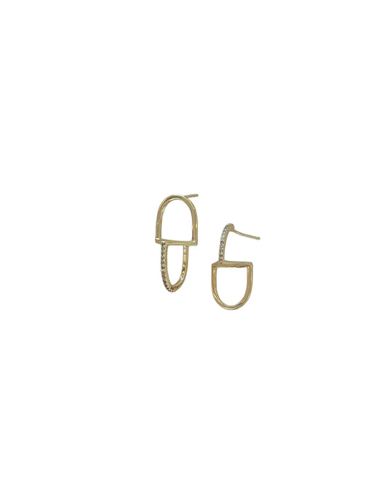 Pavé Assymetric Earrings