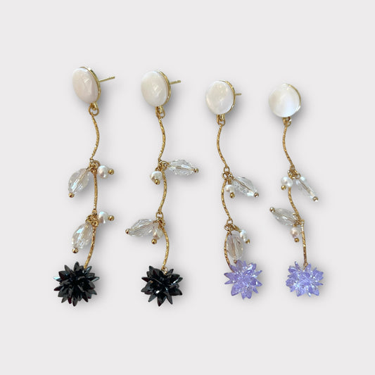Pearl Top Branch Earrings