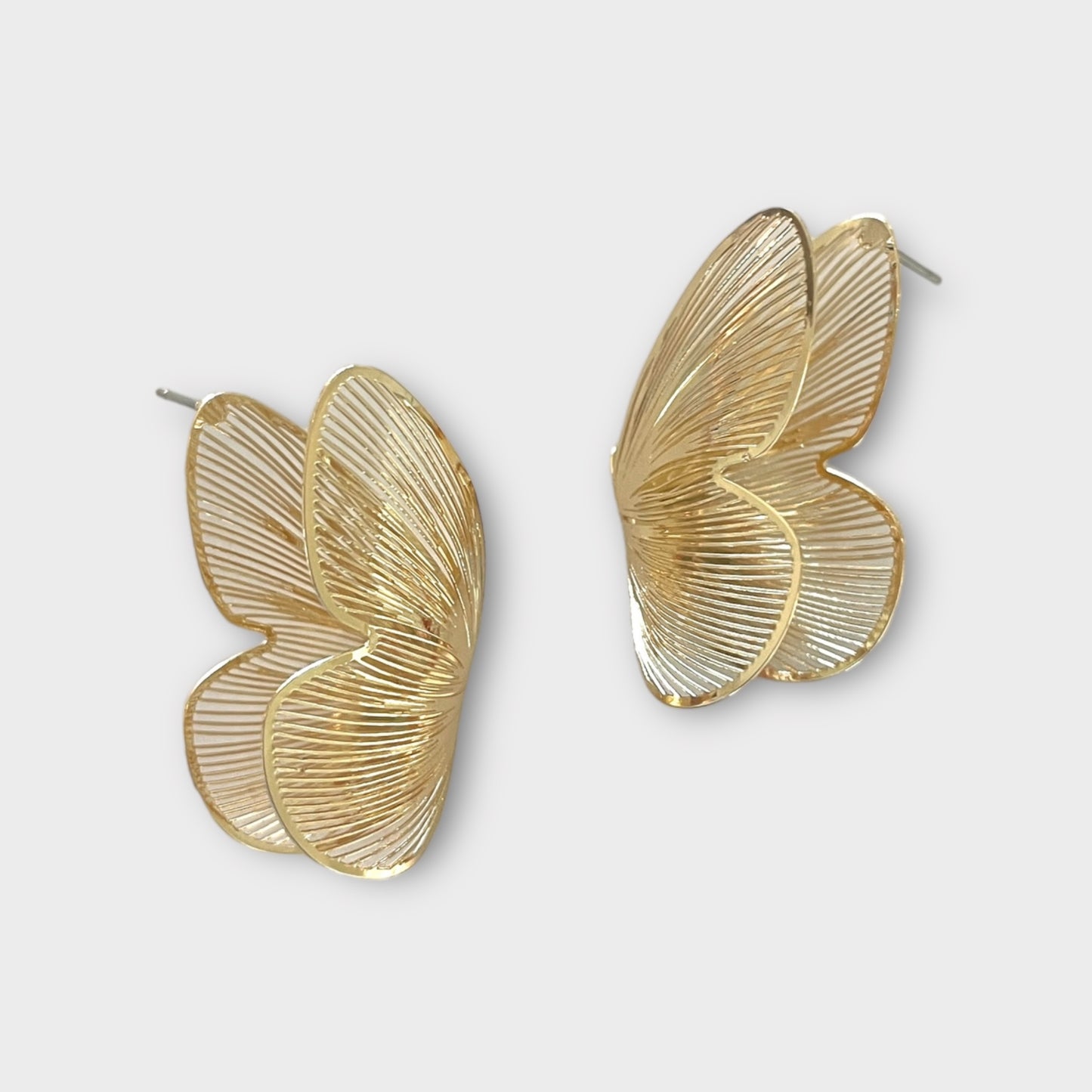 Thin Butterfly Stud Earrings