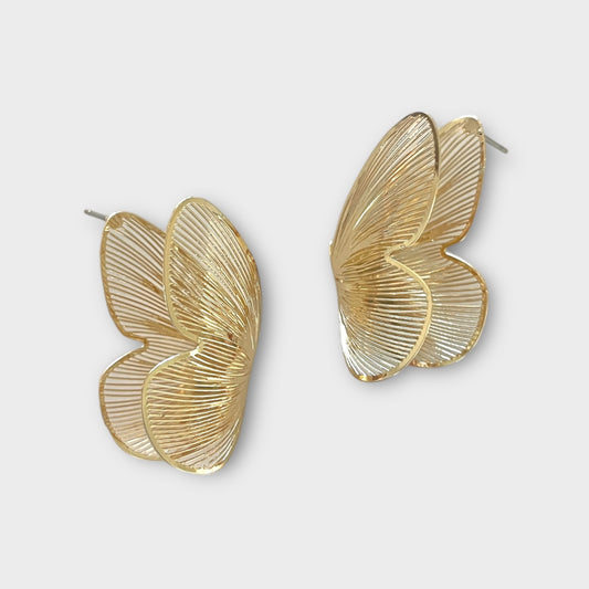Thin Butterfly Stud Earrings