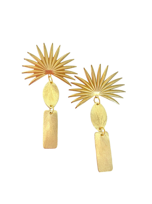 Palm Fan Earrings