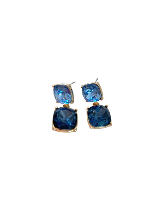 Jewel earrings - blue