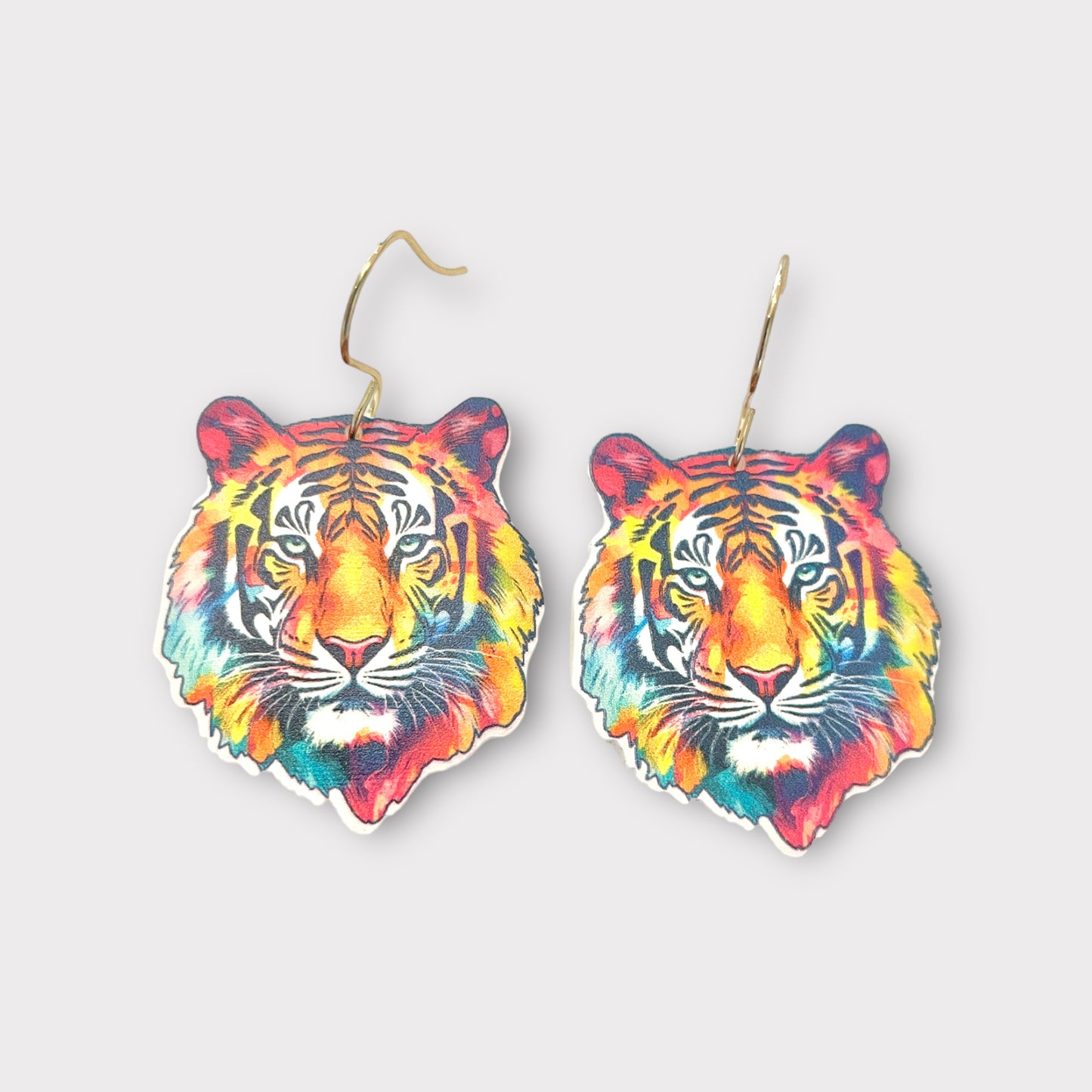 Multicolor Tiger Earrings