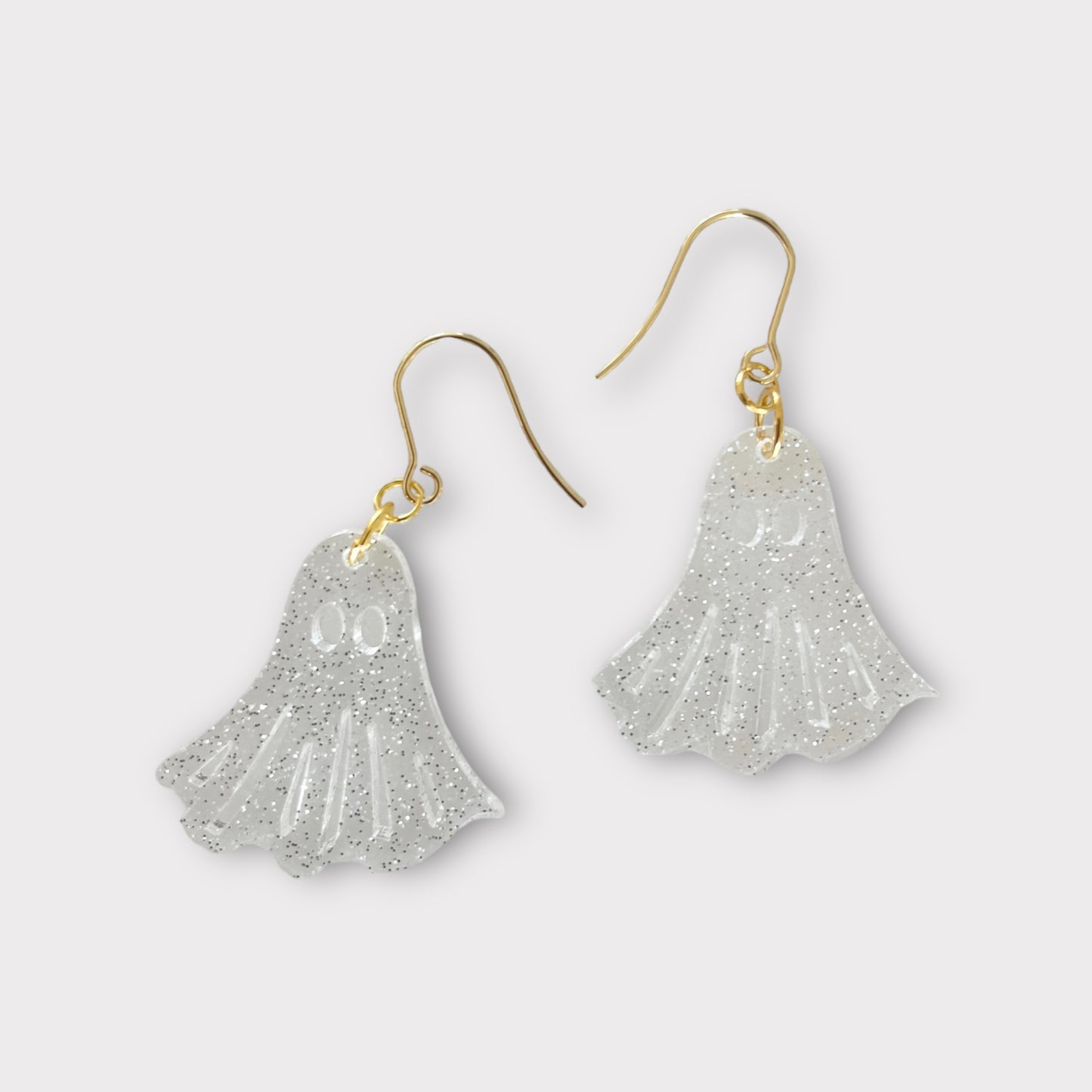 Clear Sparkle Ghost Earrings