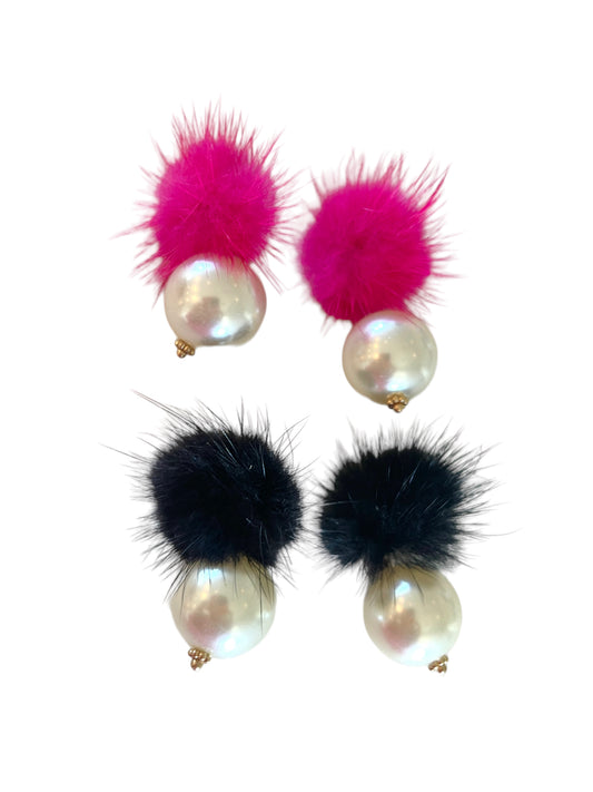 Fur Pearl Earrings