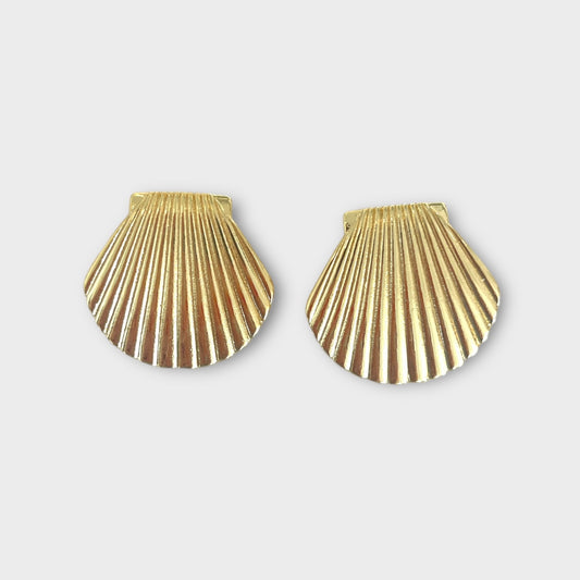 Large Shell Stud Earrings