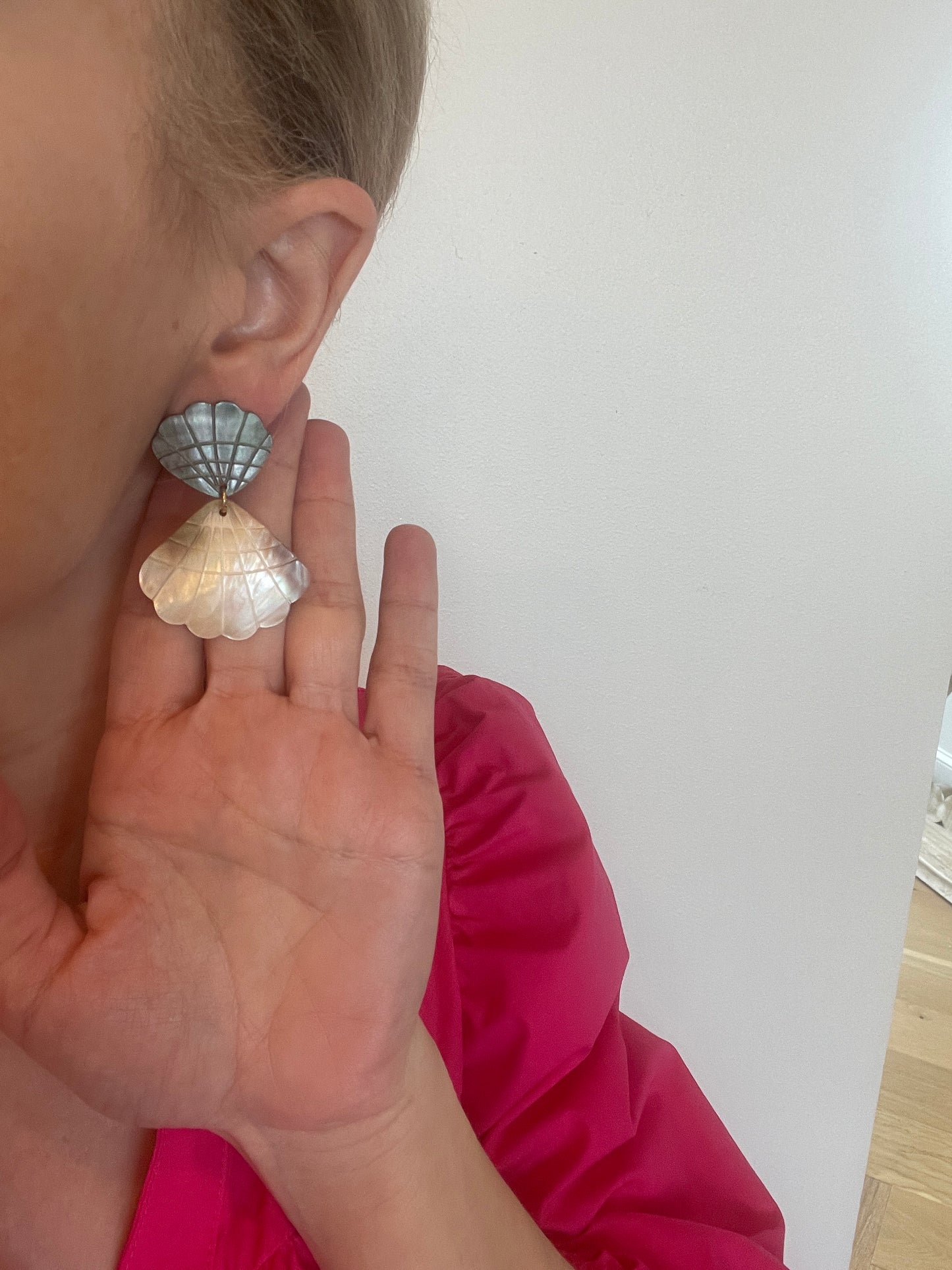 Seashell Clam Shape Earrings