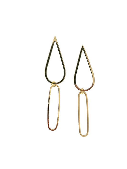 Teardrop Gold Earrings