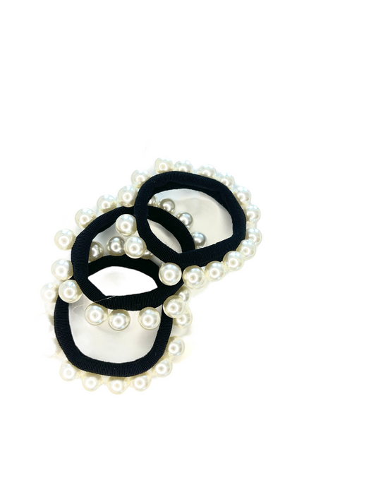 Pearl Ponytail Holders