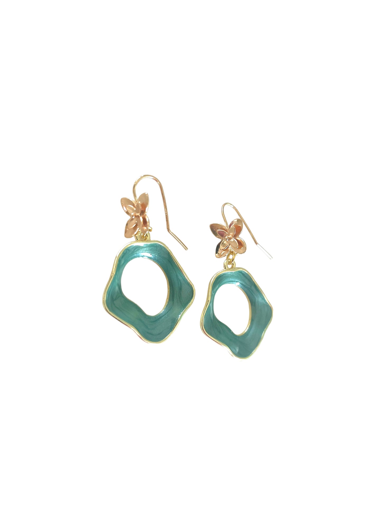 Ditsy Flower Hook Earrings
