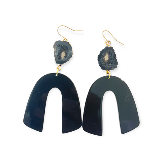 Druzy Arch Earrings