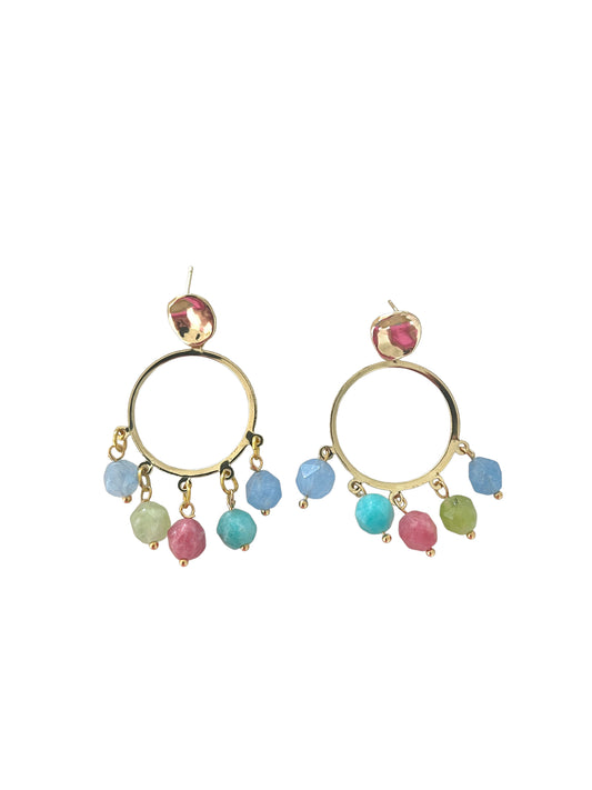 Multicolor Stone Earrings